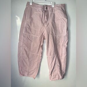 barrel pants high rise